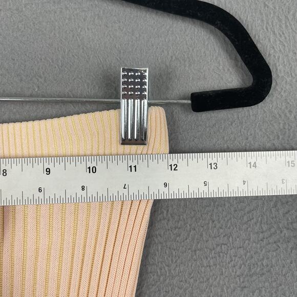 L Space Skirt Womens Extra Small Pink Ribbed Knit Stretch Pull On Slit Maxi XS - Picture 7 of 7